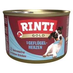 RINTI Gold 12 x 185 g + Filetto Pouch in Jelly mit Ente & Gemüse 100 g gratis! - Lammstückchen