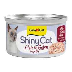 Sparpaket GimCat ShinyCat Filet in Jelly 12 x 70 g - Thunfisch & Huhn