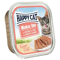 Happy Cat Minkas Duo Feines Paté - Mixpaket (5 Sorten) 12 x 100 g