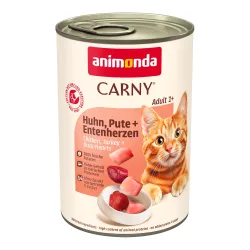 Sparpaket animonda Carny Adult 24 x 400 g - Huhn, Pute & Entenherzen