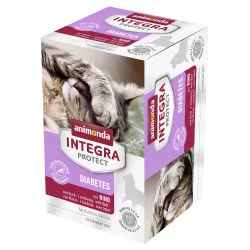 Sparpaket: 12 x 100 g animonda Integra Protect Adult Diabetes Schale - mit Rind