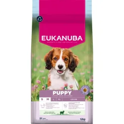 Eukanuba Premium Nutrition Puppy Small & Medium Breed Lamm & Reis - Sparpaket: 2 x 12 kg