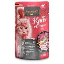Sparpaket Leonardo Finest Selection Katzenfutter Pouch 32 x 85 g - Kalb & Gemüse