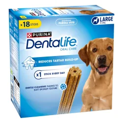 PURINA Dentalife Tägliche Zahnpflege-Snacks für grosse Hunde (25-40 kg) - 18 Sticks (6 x 106 g)