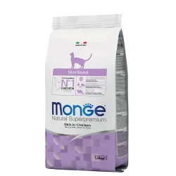 Monge Natural Superpremium Sterilised Rich Huhn - Satz %: 3 x 1,5 kg