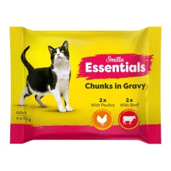 Smilla Essentials Frischebeutel Häppchen in Sauce - 4 x 85 g (2 Sorten gemischt)