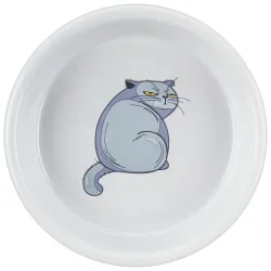 Trixie Keramiknapf mit Motiv - 250 ml, Ø 13 cm