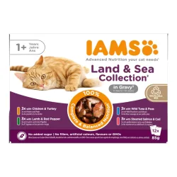 IAMS Advanced Nutrition Adult Land & Sea Mix - in Gelee (12 x 85 g)