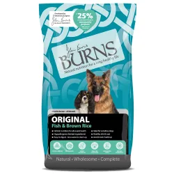 Burns Adult & Senior Original Fisch & brauner Reis - Sparpack: 2 x 12kg