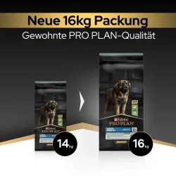 PURINA PRO PLAN 16 kg + All Size Adult Everyday Nutrition in Jelly 12 x 400 g gratis! - Large Adult Robust Lamm & Reis Sensitive Digestion + Truthahn