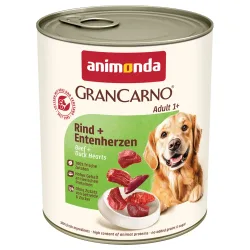 Sparpaket animonda GranCarno Original 24 x 800 g - Rind & Entenherzen