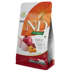 Farmina N&D Adult Kürbis, Wachtel, Granatapfel für Katzen Fellnase - 2 x 5 kg