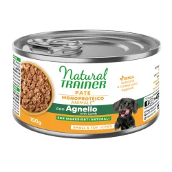 Natural Trainer Pate Monoproteico Small & Toy Adult - Sparpaket: 24 x 150 g Lamm
