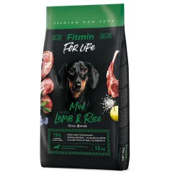 Fitmin Dog for life Mini, Lamm und Reis - 2 x 12 kg