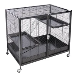 TIAKI Kleintierkäfig Étagère - Hauptkäfig: L 93,5 x B 63 x H 84 cm