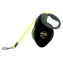 flexi Giant Professional Gurt-Leine, 10 m - schwarz / neongelb