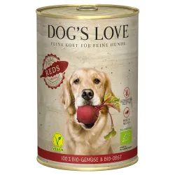 Sparpaket Dog´s Love Bio Vegan 12 x 400 g - Reds