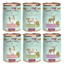 Terra Canis Getreidefrei 6 x 400 g - Mixpaket: (3 Sorten)