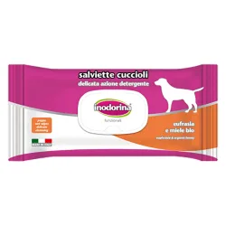 Inodorina Bio Welpen wipes mit Augentrost und Honig - Satz %: 12 x 40 Stück