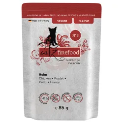 catz finefood Senior 16 x 85 g - No. 3 Huhn