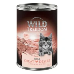 Wild Freedom Kitten 12 x 400 g - Golden Valley - Kaninchen & Huhn