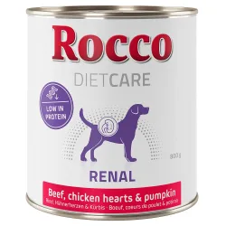 Rocco Diet Care Renal Rind mit Hühnerherzen & Kürbis 800 g  - 6 x 800 g