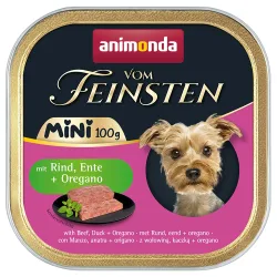 animonda vom Feinsten Adult Mini 32 x 100 g - mit Rind, Ente + Oregano