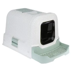 kooa Haubentoilette mit Streu-Schublade - weiss / minze