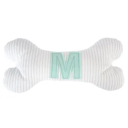 TIAKI Plüschknochen mit Initiale M - L 26 x B 12 x H 5,5 cm