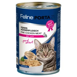 Feline Porta 21 gemischtes Sparpaket 24 x 400 g - Huhn & Thunfisch Mix