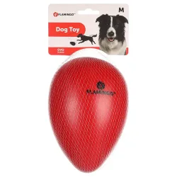 Flamingo Hundespielzeug Treibei Ovo, rot - L: Ø 16,5 x H 25 cm