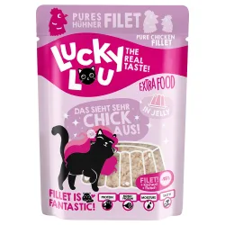 Lucky Lou Extra Food 12 x 70 g - Hühnerfilet in Jelly