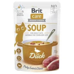 Sparpaket Brit Care Suppe für Katzen 30 x 75 g - Ente
