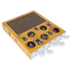 TIAKI Katzenspielzeug Whack-a-mole 2 in 1 - L 36 x B 26 x H 6 cm