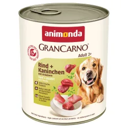 animonda GranCarno Original Adult 6 x 800 g - Rind + Kaninchen mit Kräutern