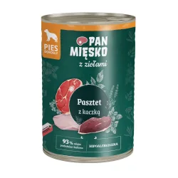Pan Mi?sko Dog 12 x 400 g - Pastete mit Ente