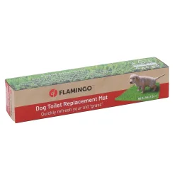 FLAMINGO Hundetoilette mit Kunstrasen - Toilettenbox & Rasenmatte