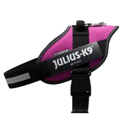 Julius-K9 IDC Powergeschirr, dunkelpink - Grösse XL: Brustumfang 71 - 96 cm