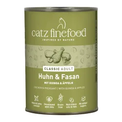 Sparpaket catz finefood 12 x 400 g - Huhn & Fasan