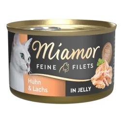 Miamor Feine Filets 1 x 100 g - Huhn & Lachs in Jelly