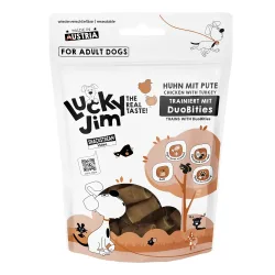 Lucky Jim DuoBities - Sparpaket: Huhn mit Pute (8 x 70 g)