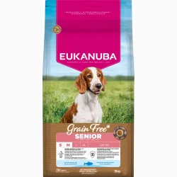 Eukanuba Grain Free Senior Small & Medium mit Seefisch - 3 kg