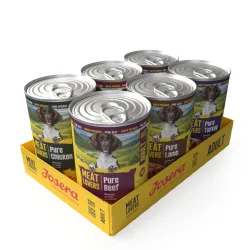 Sparpaket Josera Meatlovers Pure 12 x 400 g - Mixpaket (4 Sorten, neues Design)