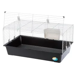 Ferplast Kleintierkäfig Piggy Basic - schwarz : L 95 x B 57 x H 46 cm