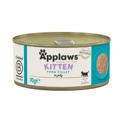 Mega-Sparpaket: 48 x 70 g Applaws Katzenfutter Kitten in Jelly - Thunfisch