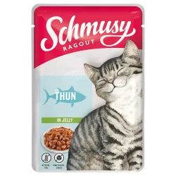 Schmusy Ragout in Jelly 22 x 100 g - Thunfisch
