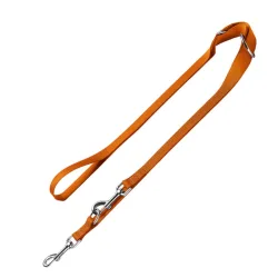 HUNTER Set: Geschirr London Vario Rapid + Führleine London, orange - Geschirr Grösse XXS-XS + Leine 200 cm / 15 mm