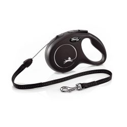 Flexi New Classic Seil schwarz S, 8 m, 12 kg