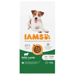 IAMS Advanced Nutrition Adult Small & Medium Dog mit Lamm - Sparpaket: 2 x 12 kg