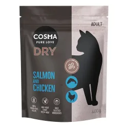 Kombi-Paket: Cosma Air-Dried Trockenfutter - Ente & Huhn (400 g) + Lachs & Huhn (400 g)